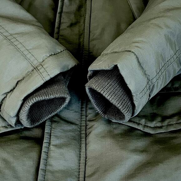 Swiss Alps Youth Boy Puffer Coat Jacket Winter Snow Fleece Hood Size 5/6 Green - Picture 6 of 11